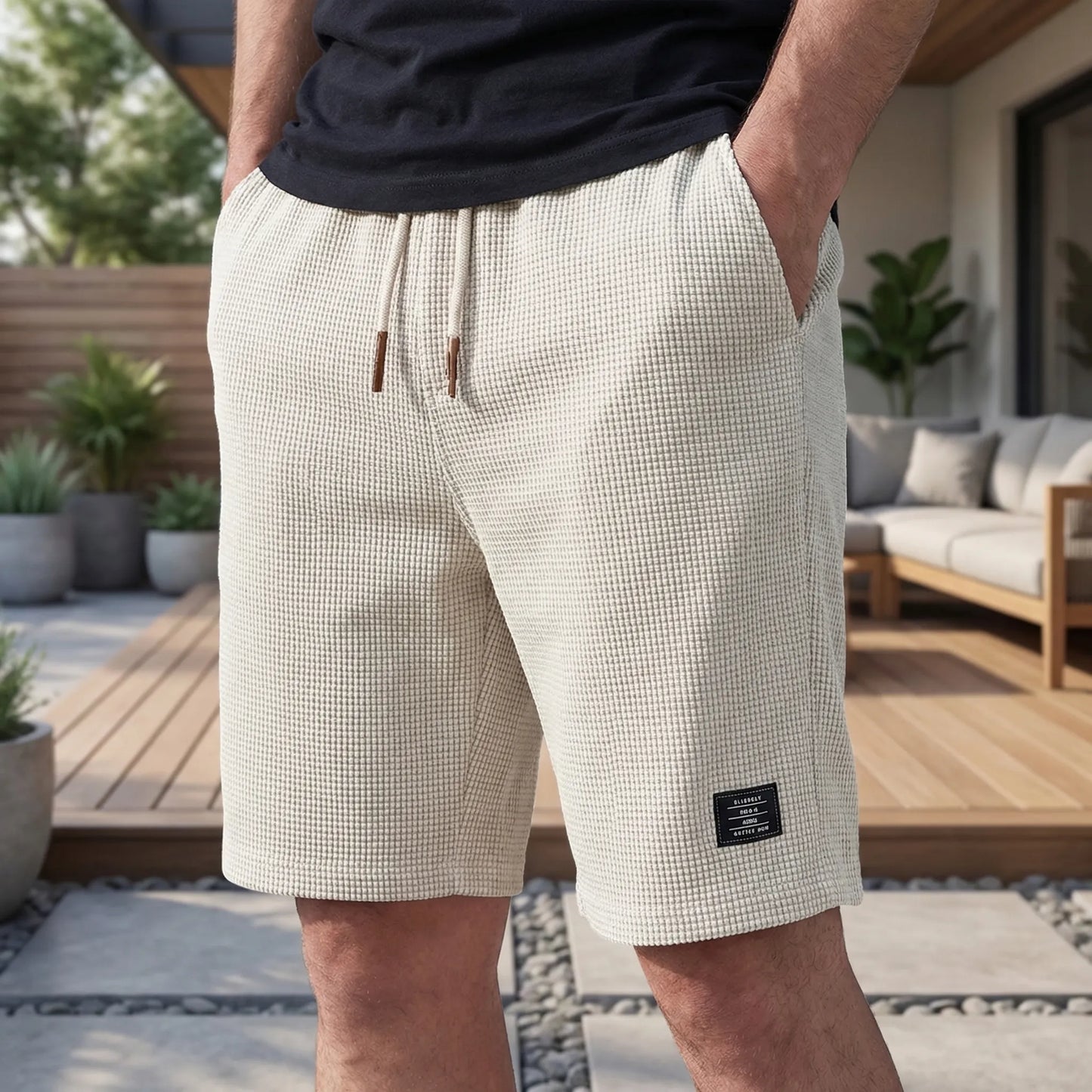 Korte broek heren | Comfortabele zomer short met elastische taille |